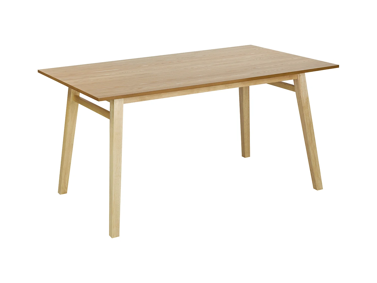 Table de repas VARLEY Frêne naturel 150 cm 90 cm