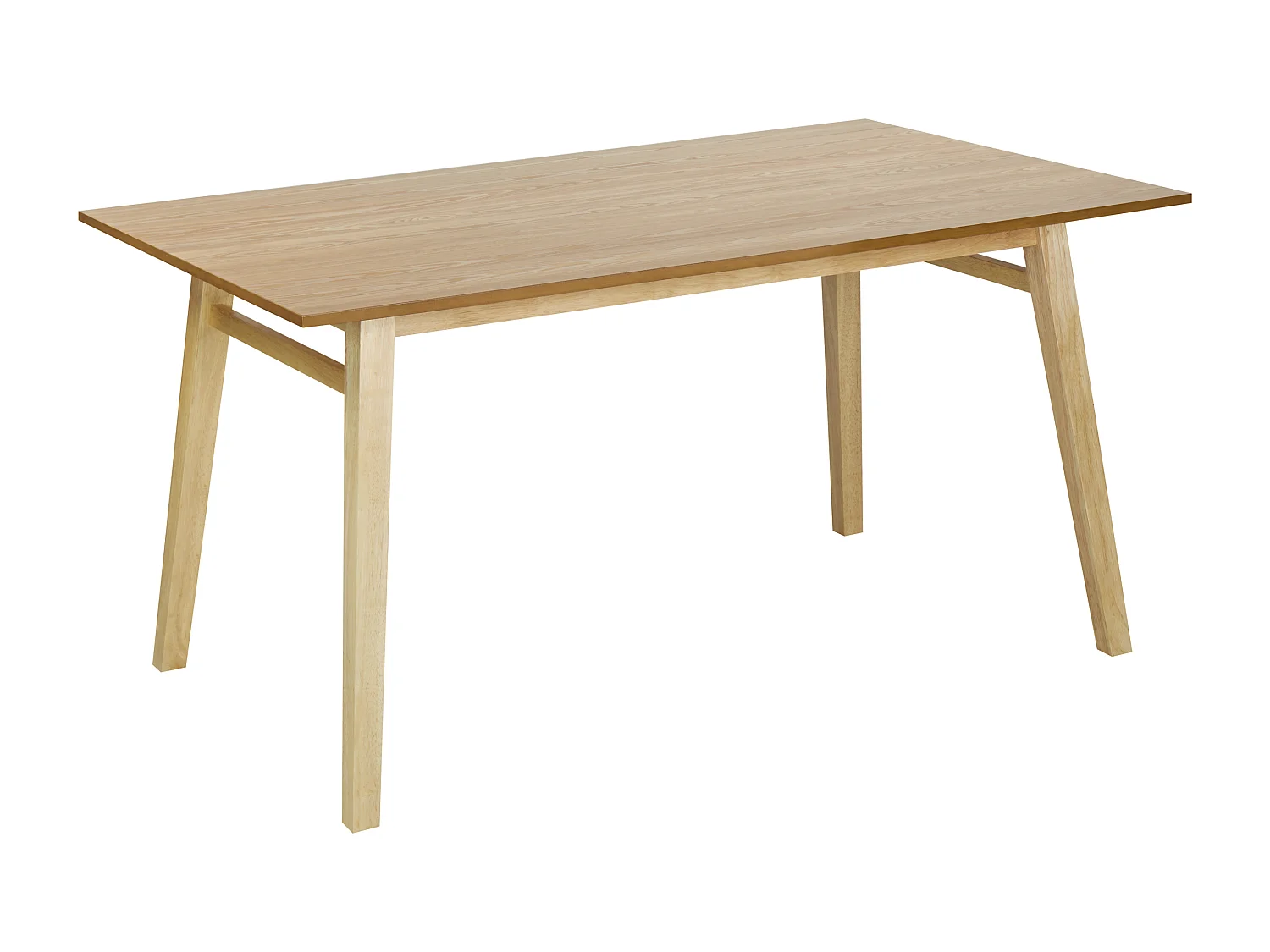 Esstisch VARLEY Naturfarbene Esche 150 cm 90 cm