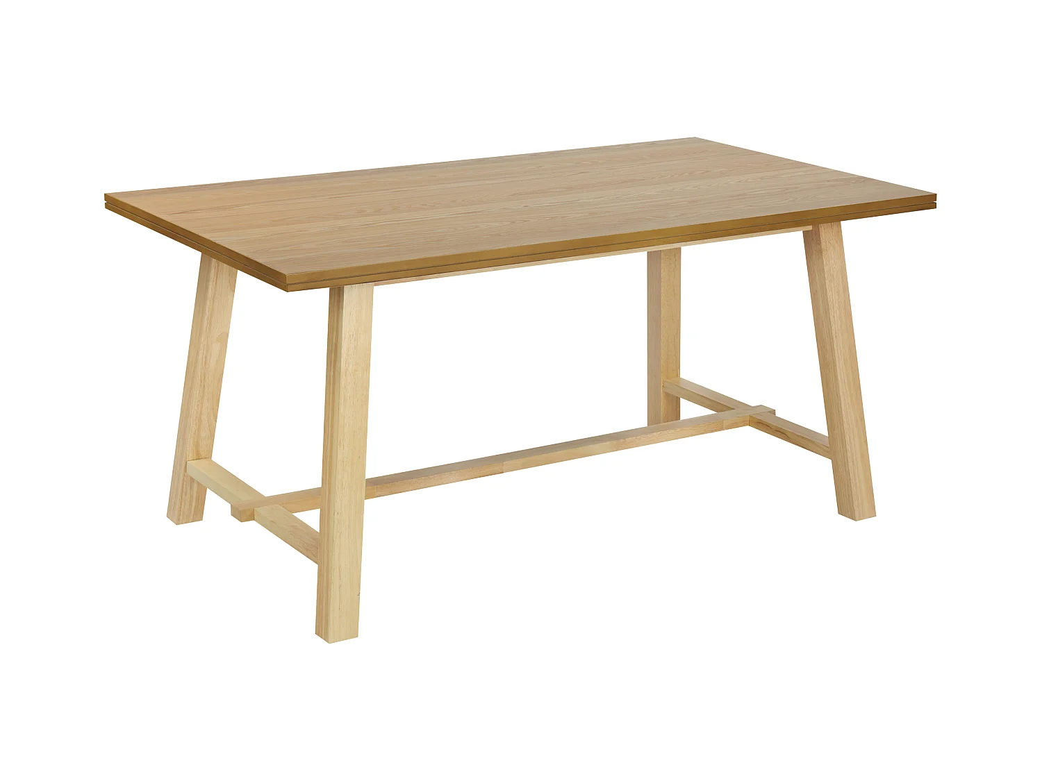 Table de repas BARNES Frêne naturel 160 cm 90 cm