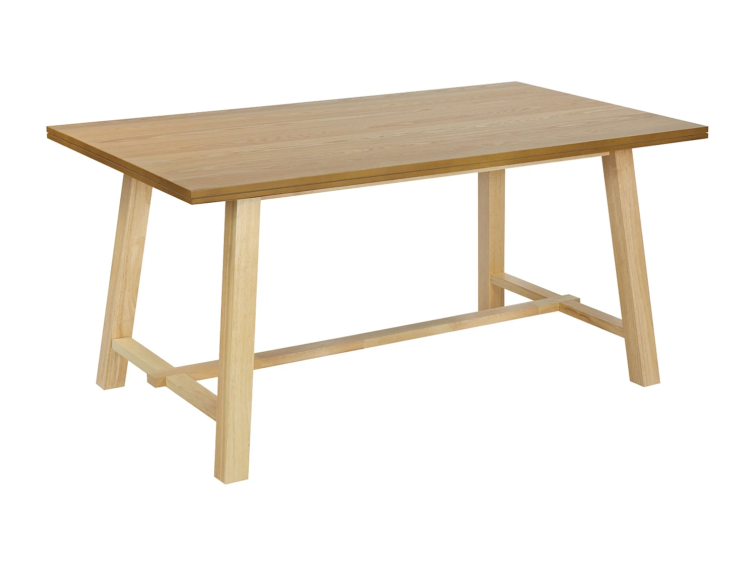 Table de repas BARNES Frêne naturel 160 cm 90 cm