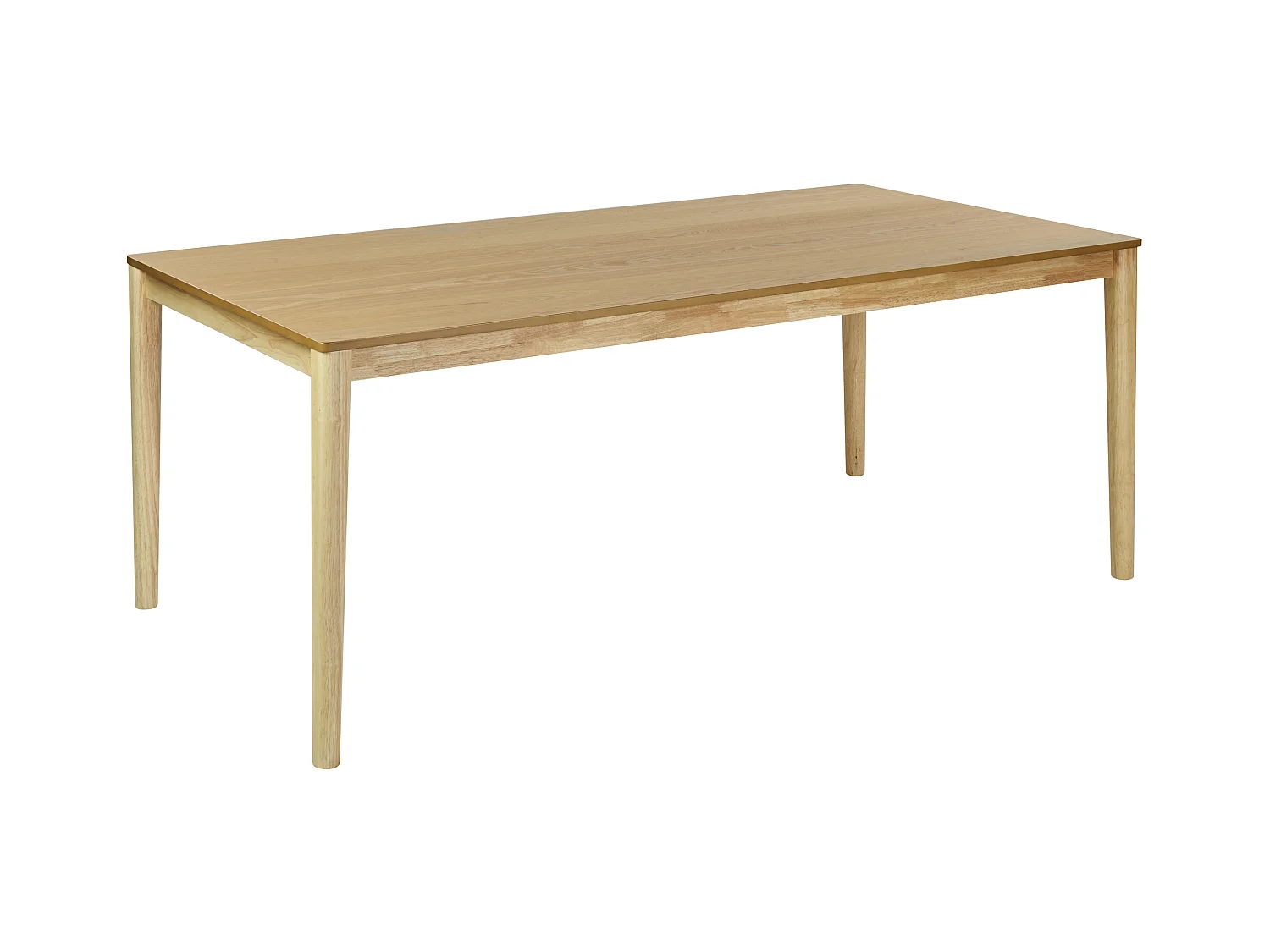 Table de repas ERMELO Frêne naturel 200 cm 100 cm