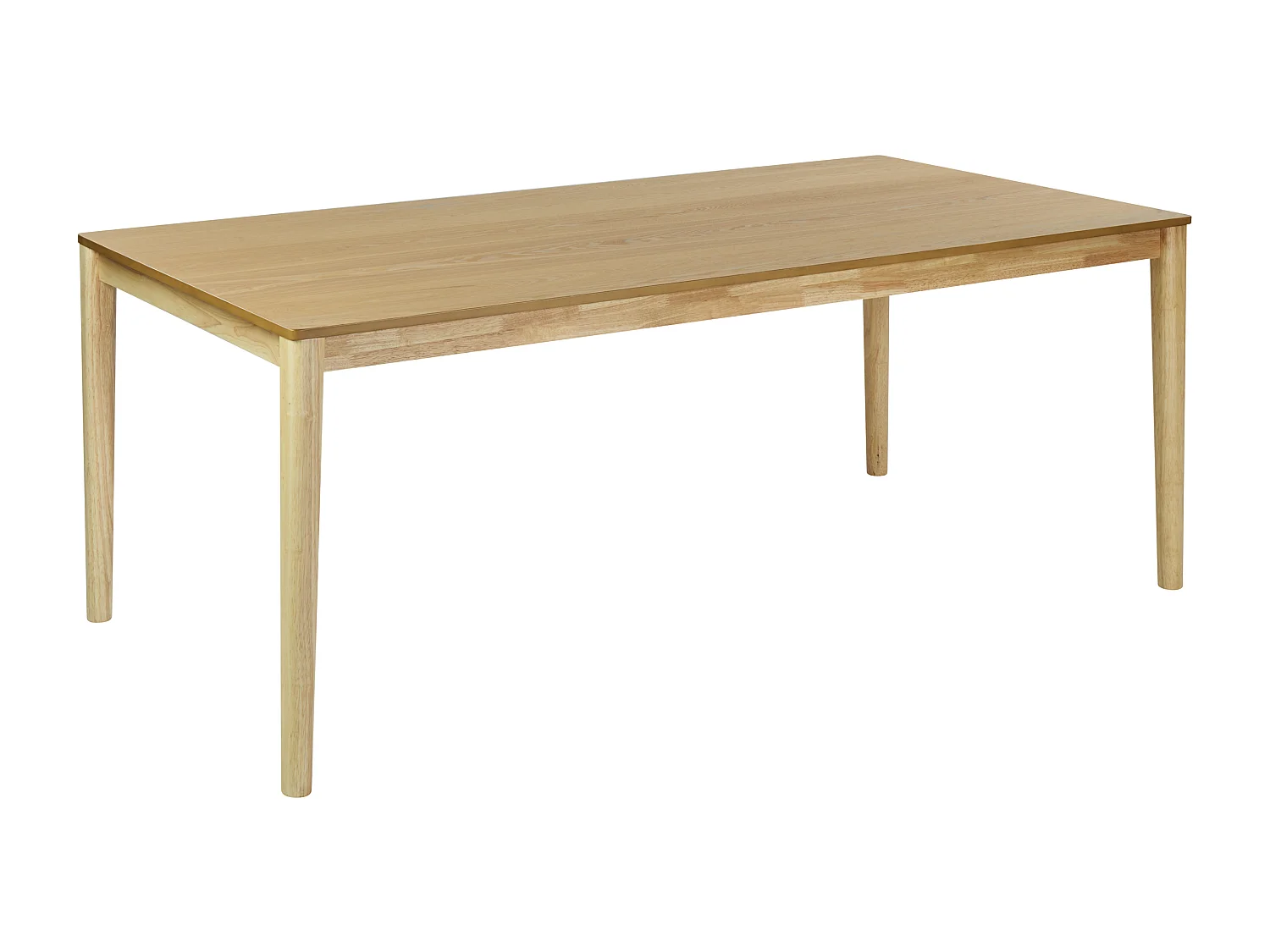 Table de repas ERMELO Frêne naturel 200 cm 100 cm