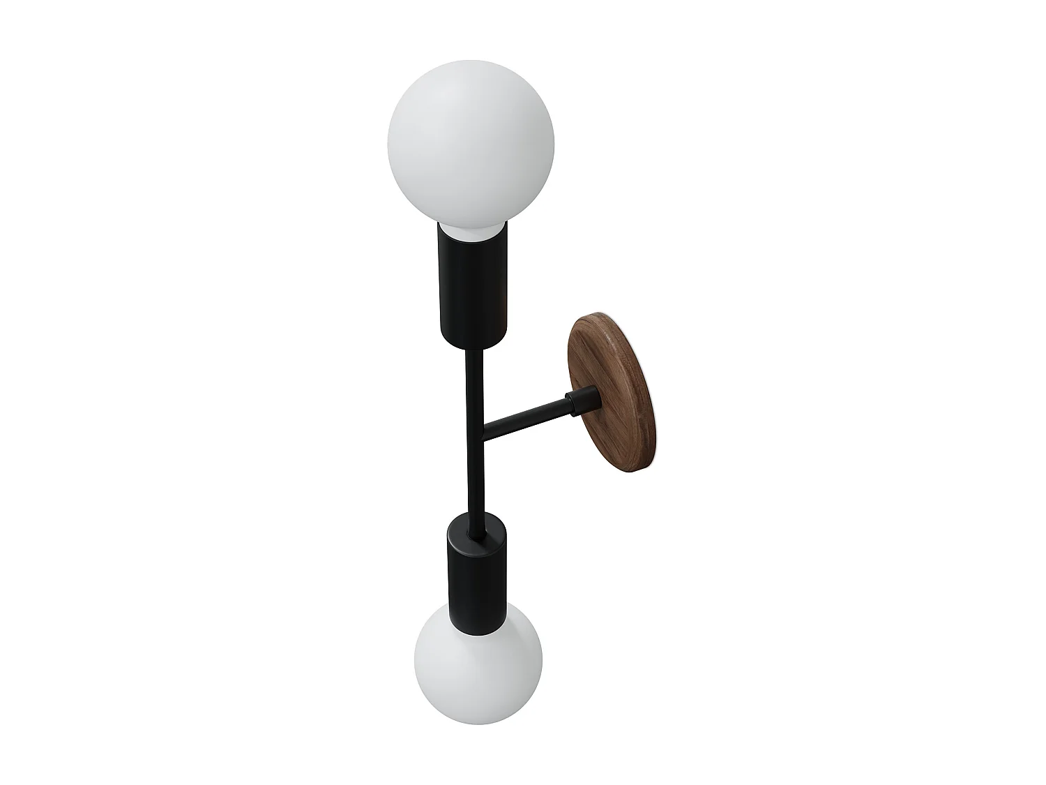 Lámpara Aplique de Pared - Estilo Escandinavo - Dos Globos - Gudmun