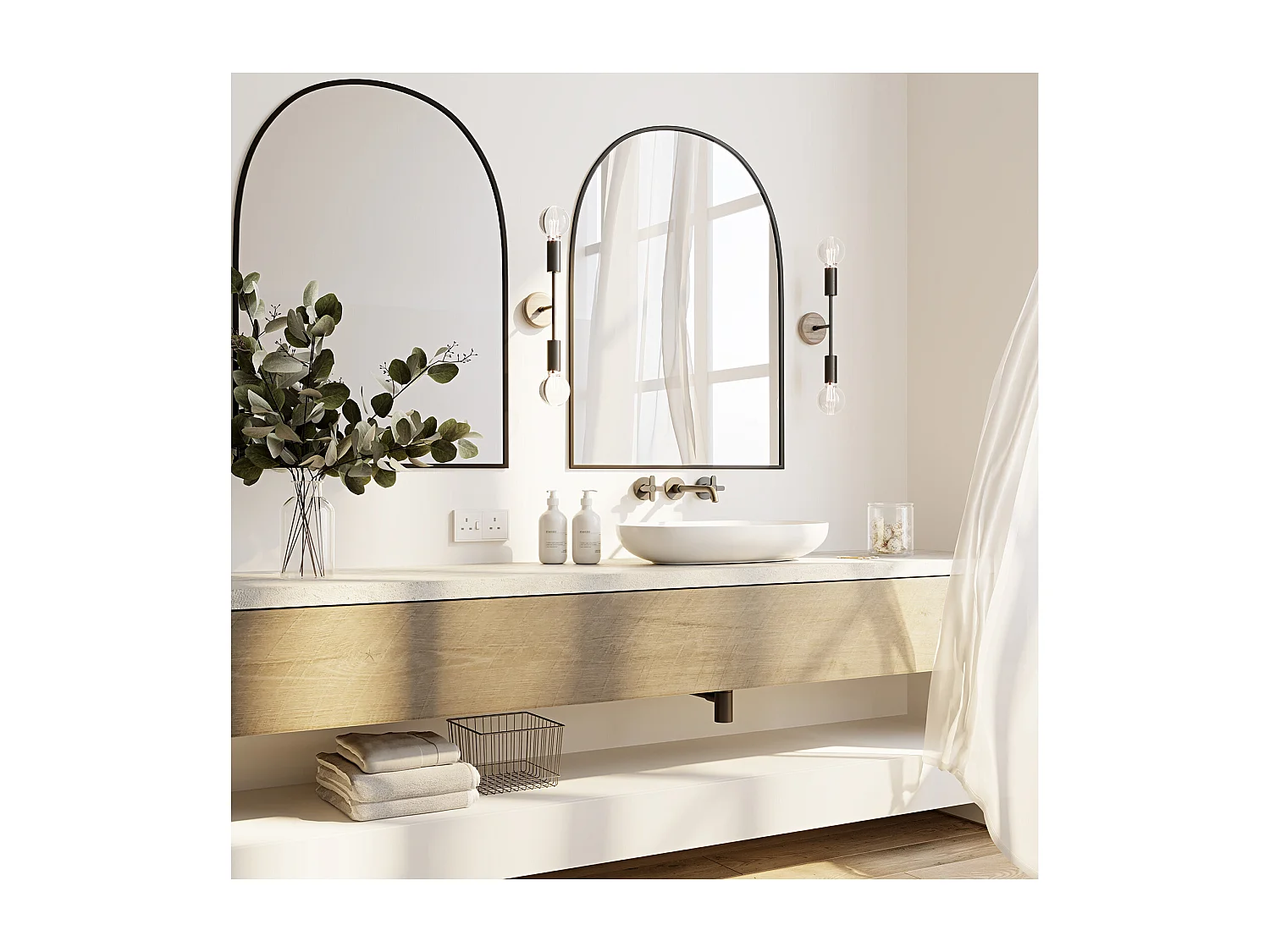 Wandleuchte - Skandinavischer Stil - Zwei Kugeln - Gudmun