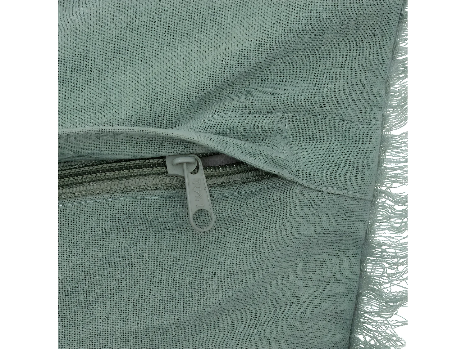 Lot de 2 coussins en coton coloris vert Céladon  - L. 45 x P. 10 x H. 45  cm