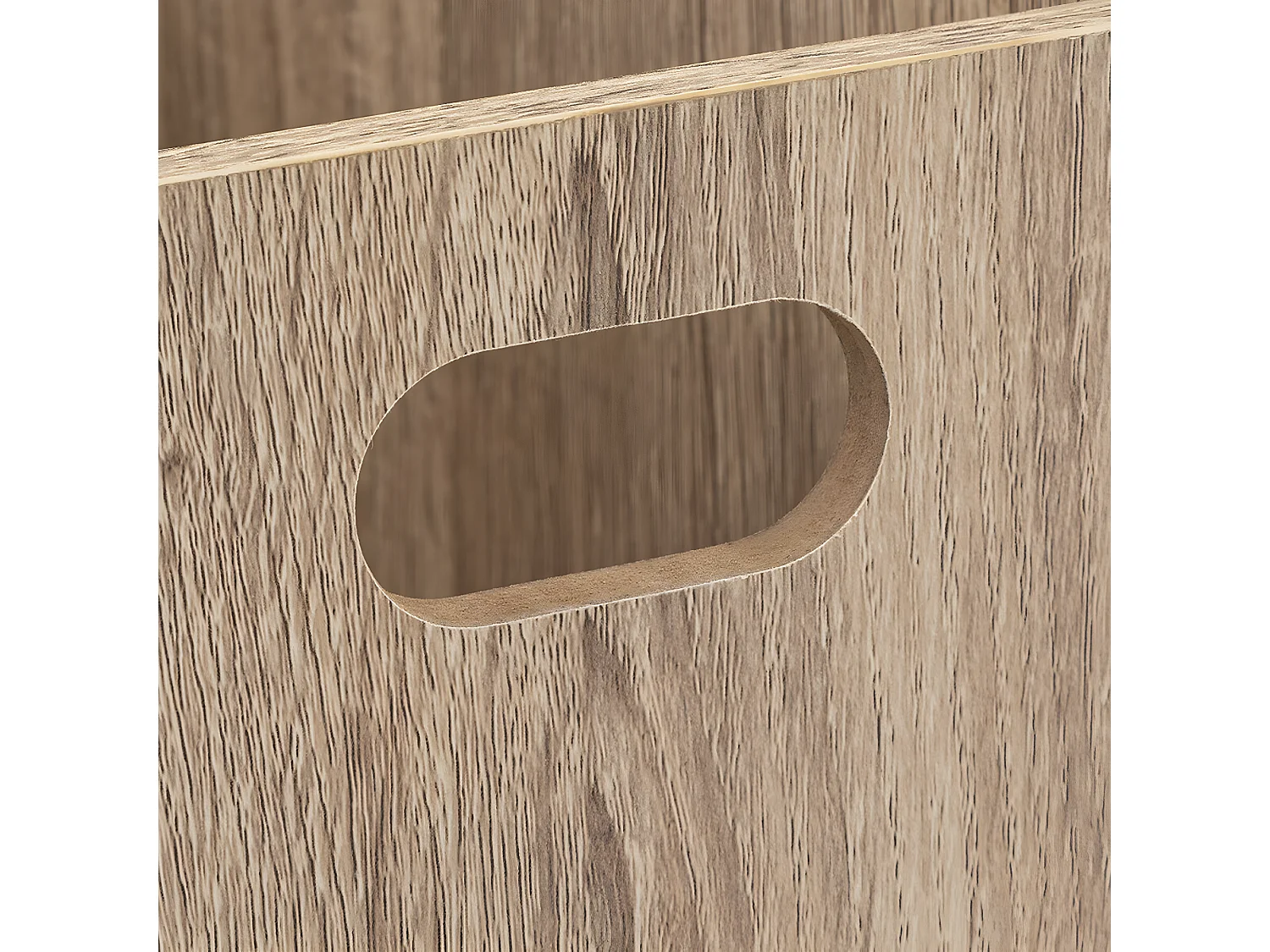 Lot de 6 boites de rangement, paniers de rangement en bois coloris naturel