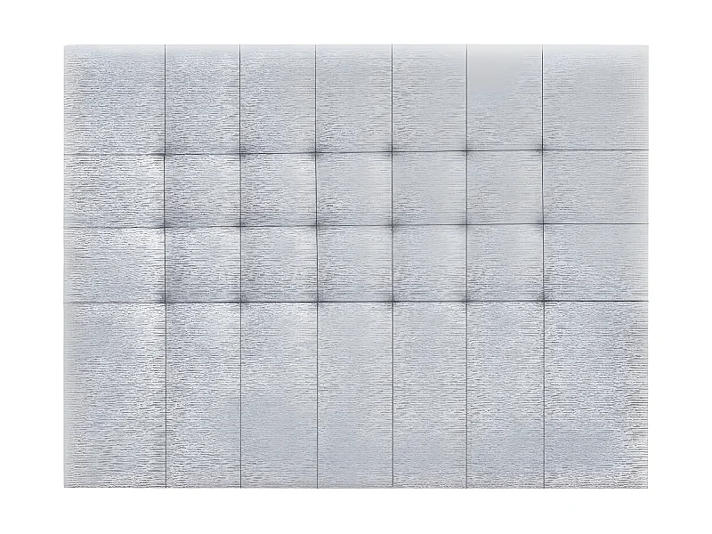 Tête de lit en tissu coloris gris - longueur 160 x profondeur 4 x hauteur 120 cm