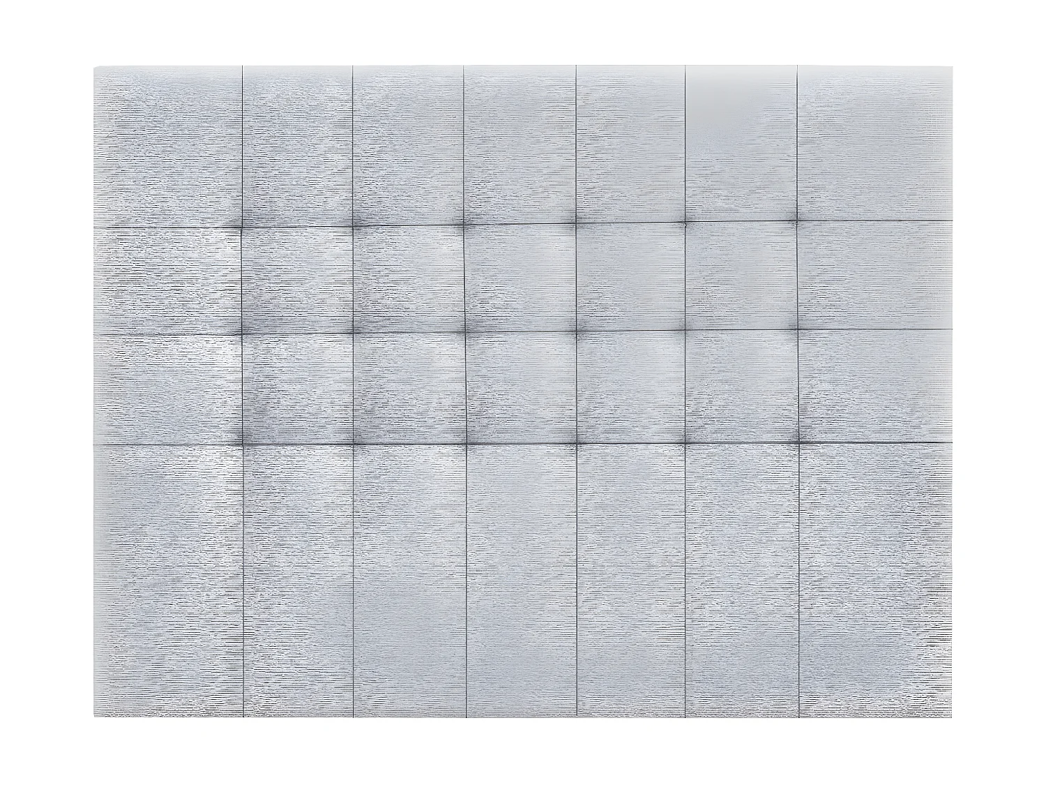 Tête de lit en tissu coloris gris - longueur 160 x profondeur 4 x hauteur 120 cm