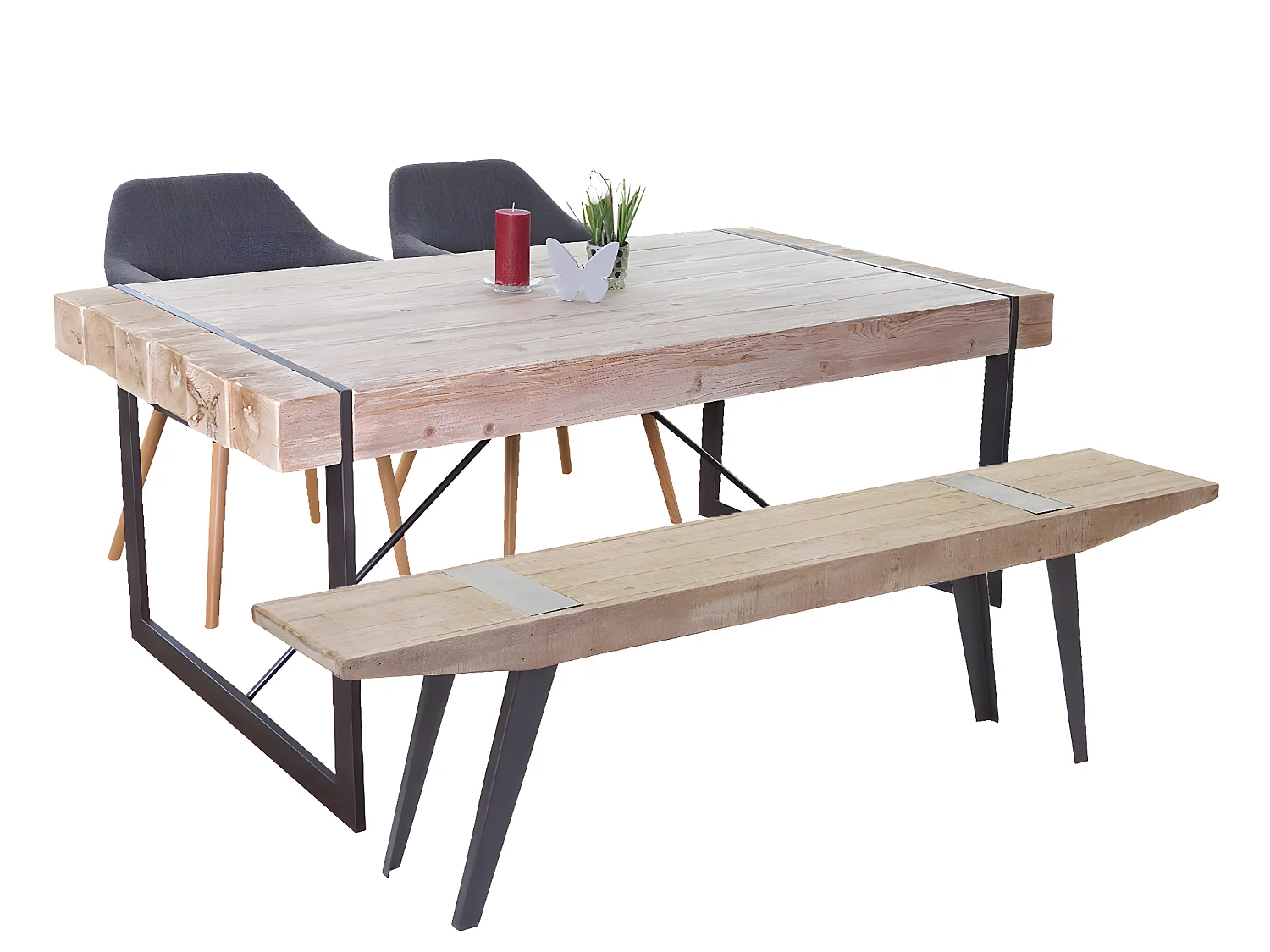 Esszimmergarnitur MCW-A15b (2-teilig), 160cm