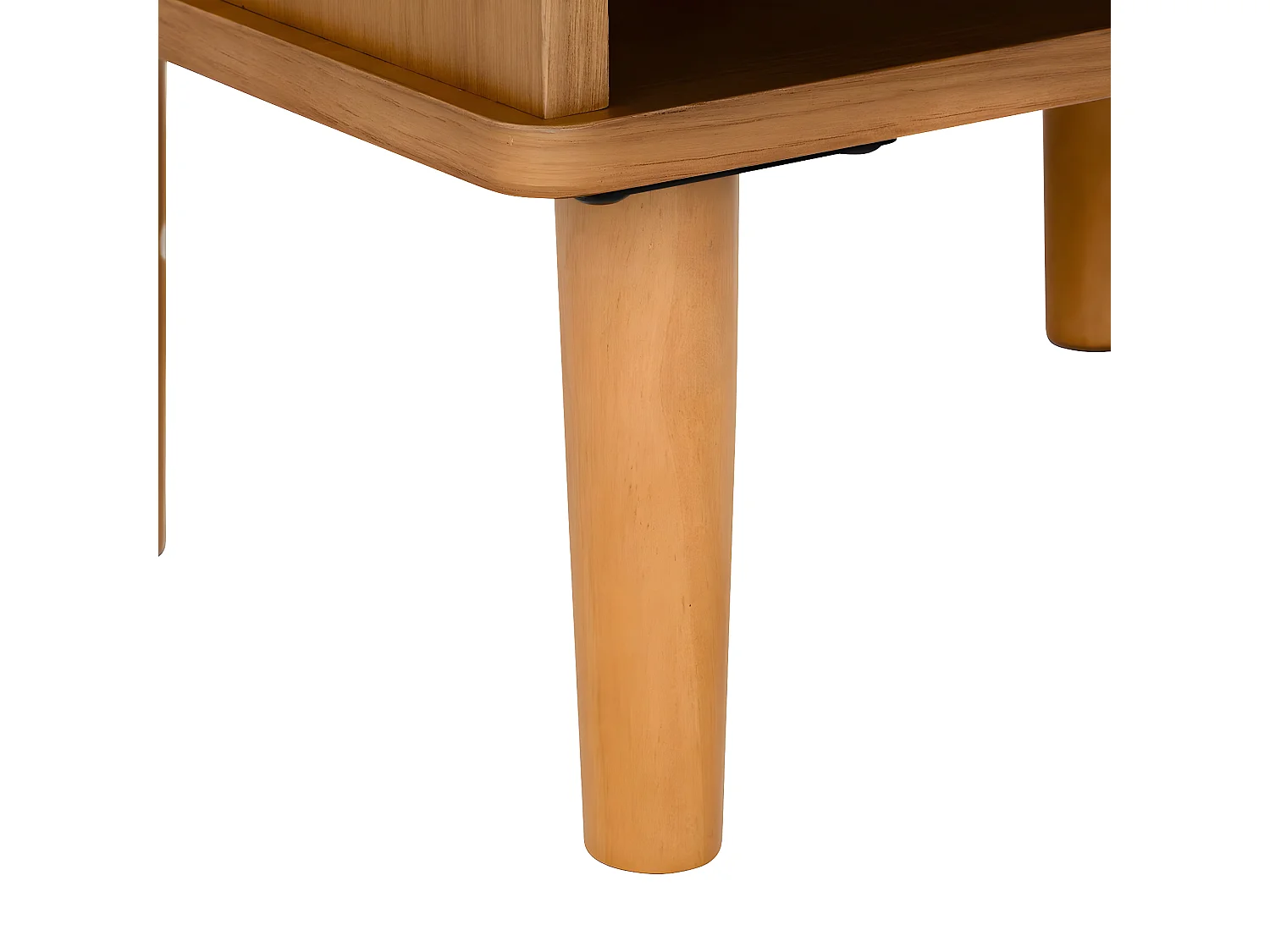 Table de chevet, table de nuit avec 1 tiroir en bois coloris Marron