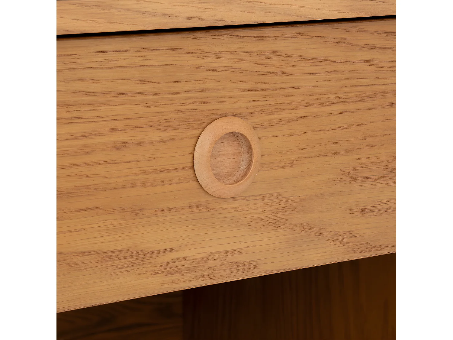 Table de chevet, table de nuit avec 1 tiroir en bois coloris Marron