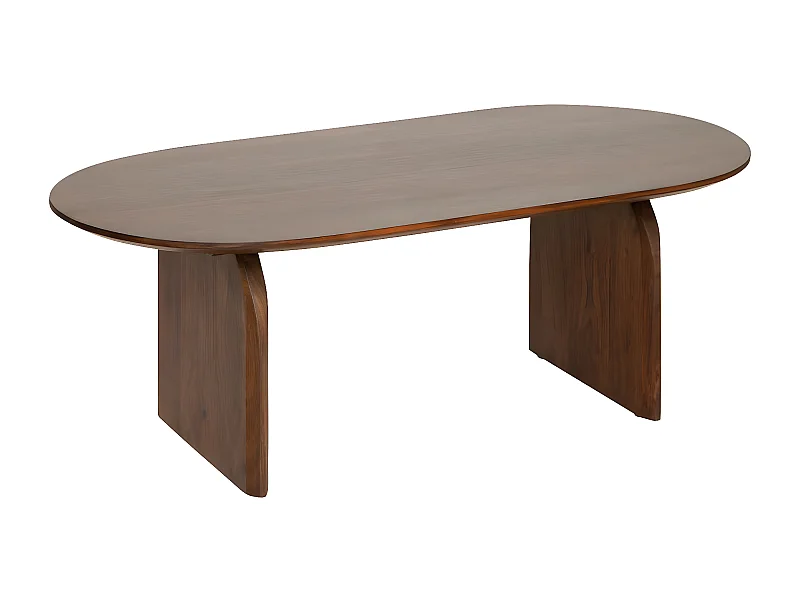 Table basse, table de salon en bois coloris marron - L.  120  x P. 60 x H. 45  cm