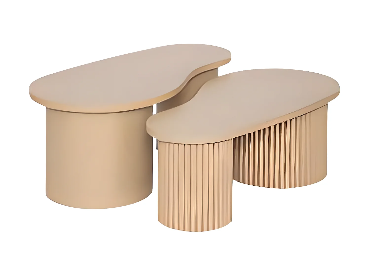 Lot de 2 tables basses gigognes en bois