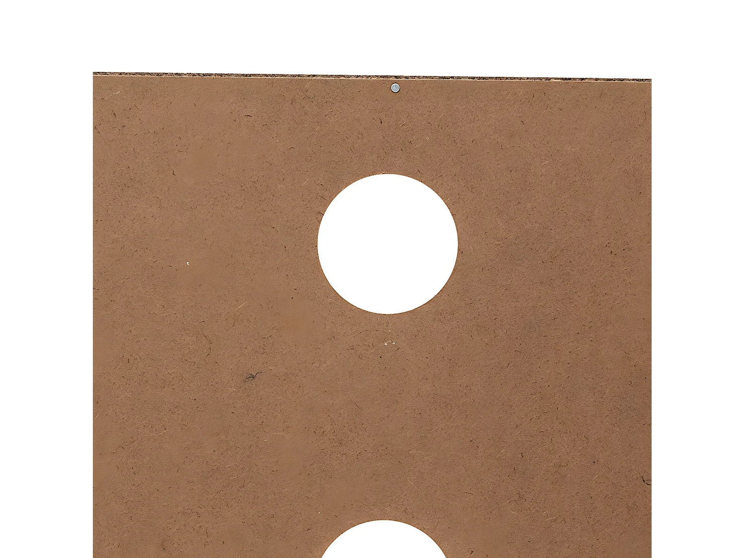 Meuble TV en bois avec 2 portes coloris Beige - L. 120 x P. 39 x H. 48 cm