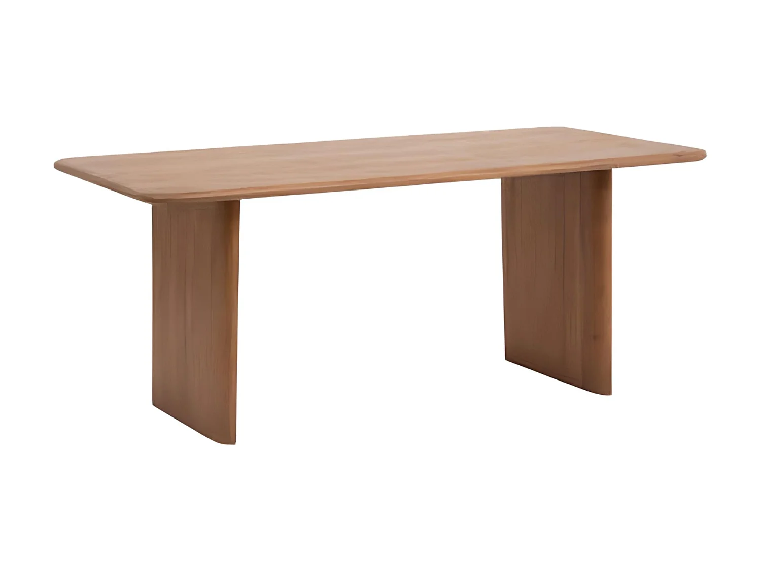 Table à manger, table de repas rectangulaire en bois coloris marron