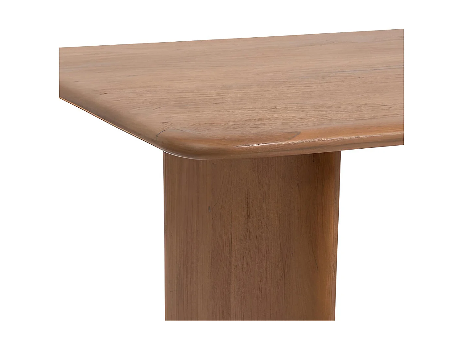 Table à manger, table de repas rectangulaire en bois coloris marron