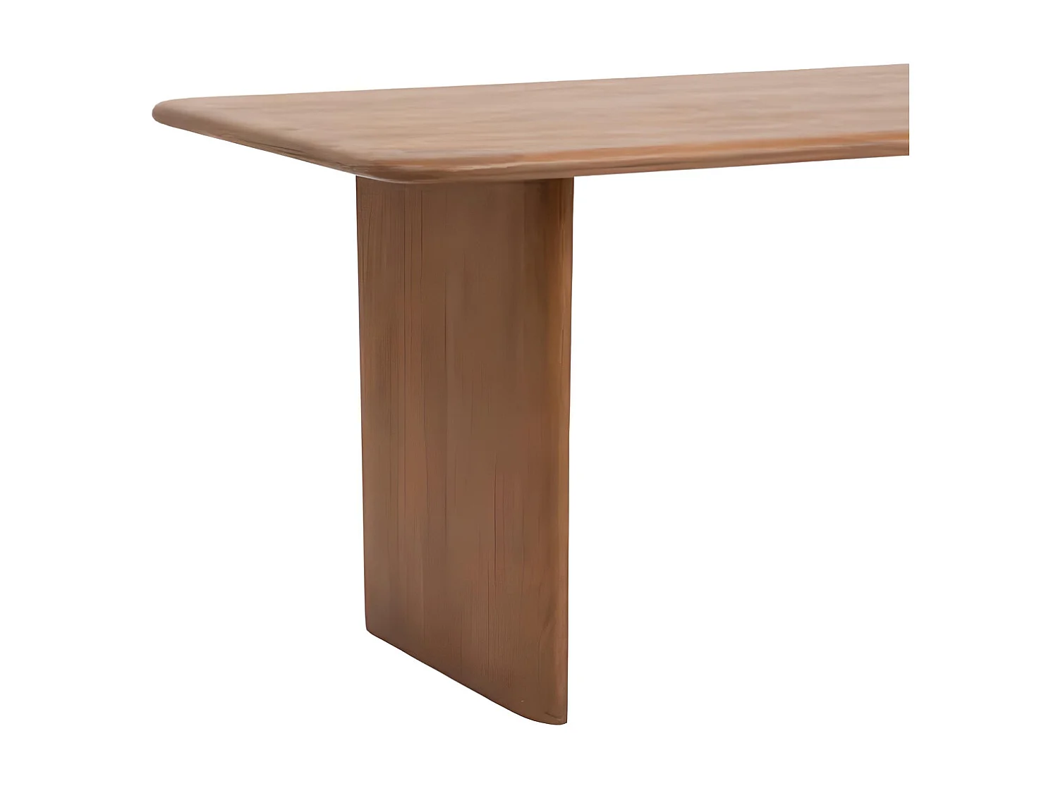 Table à manger, table de repas rectangulaire en bois coloris marron