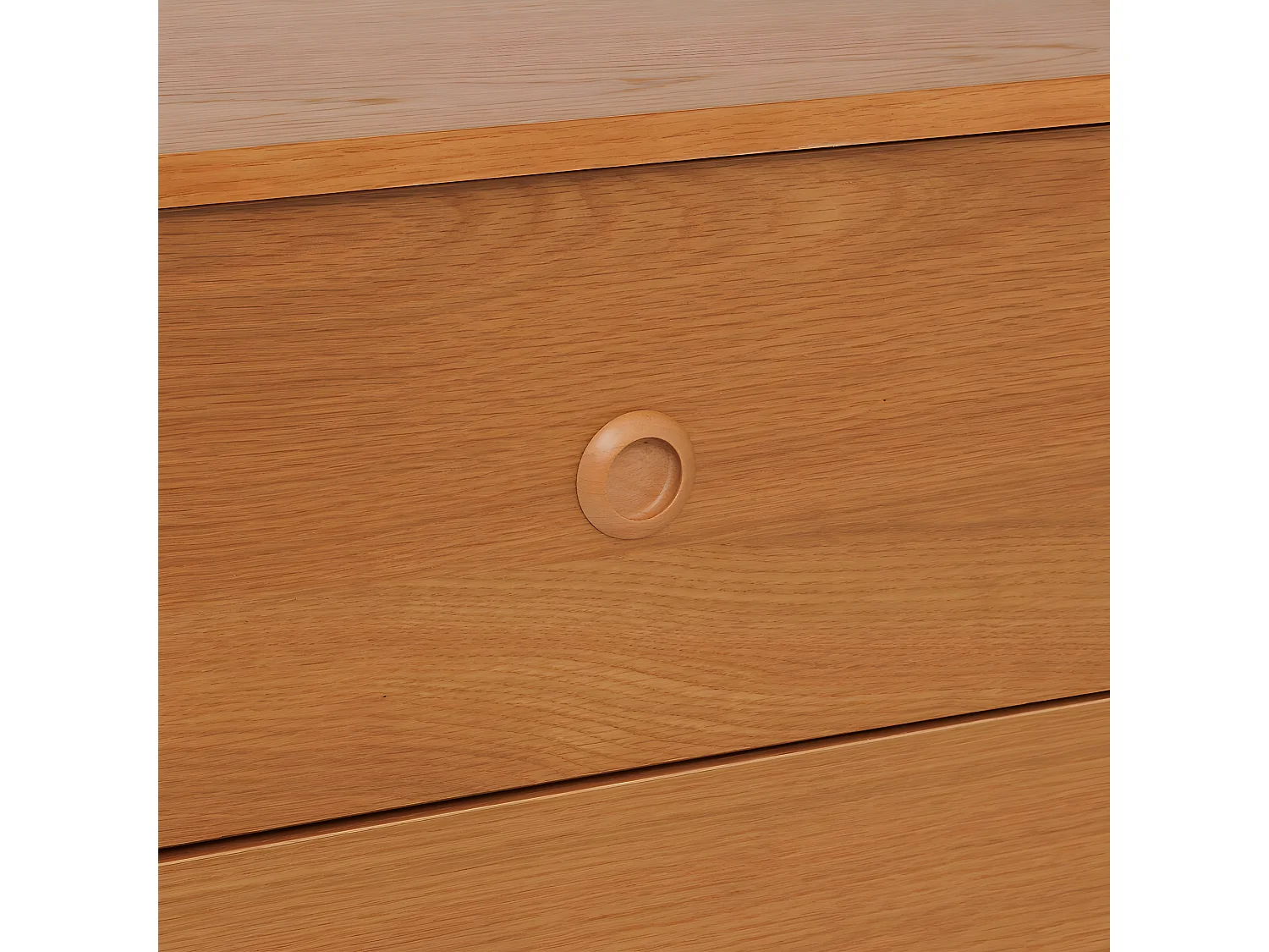 Chiffonnier,  meuble de rangement  avec 4 tiroirs en bois coloris Marron