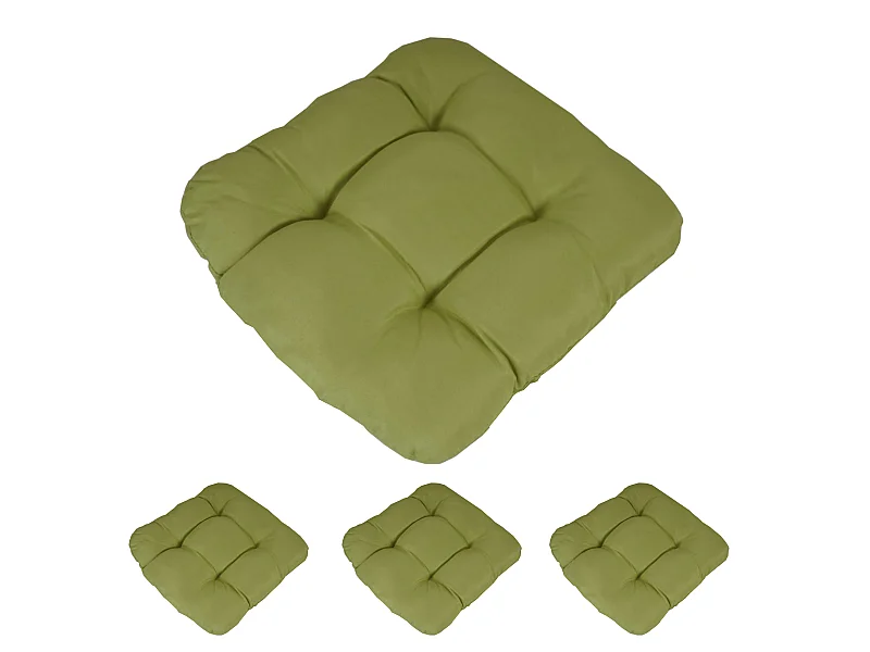 Zitkussens Milano (set van 4),  lichtgroen
