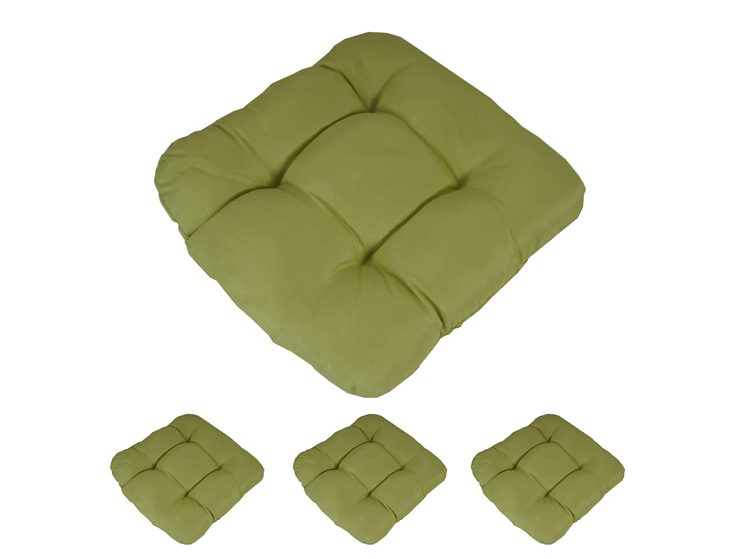 Sitzkissen Milano (4er-Set), Hellgrün