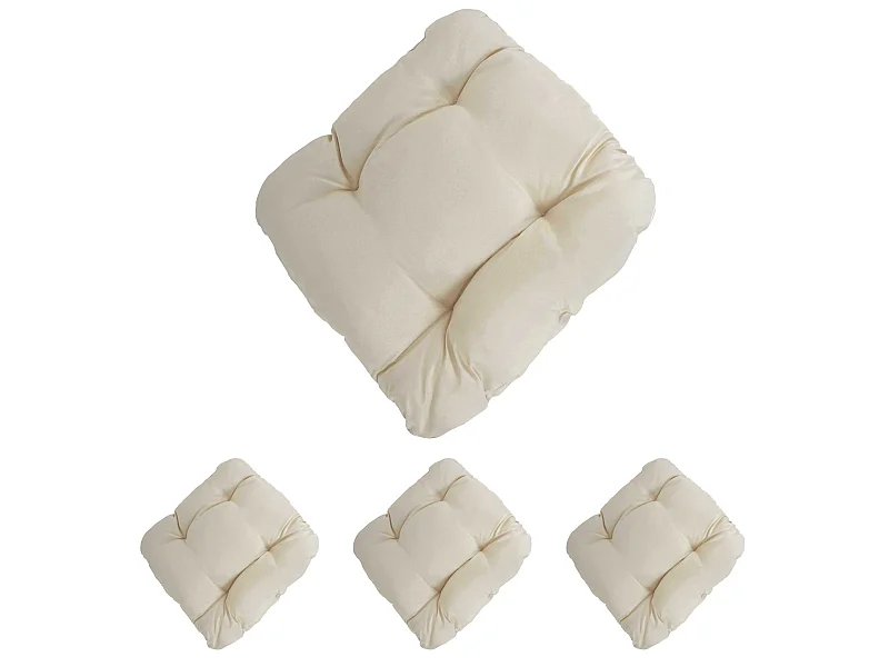 Sitzkissen Milano (4er-Set), Creme