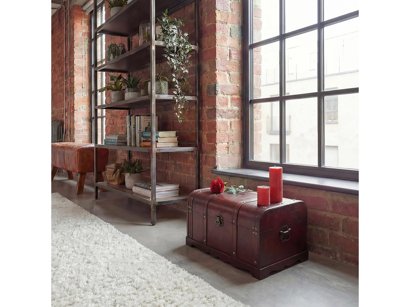 Drewniana skrzynia Antibes,  okrągła