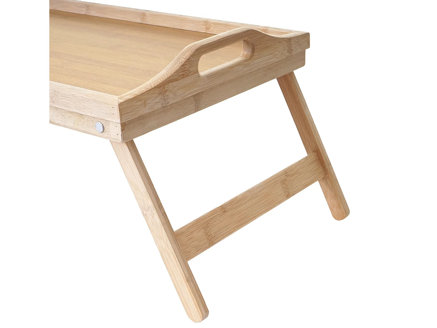 Vassoio colazione MCW-B88 legno di bambù 30x64x21cm