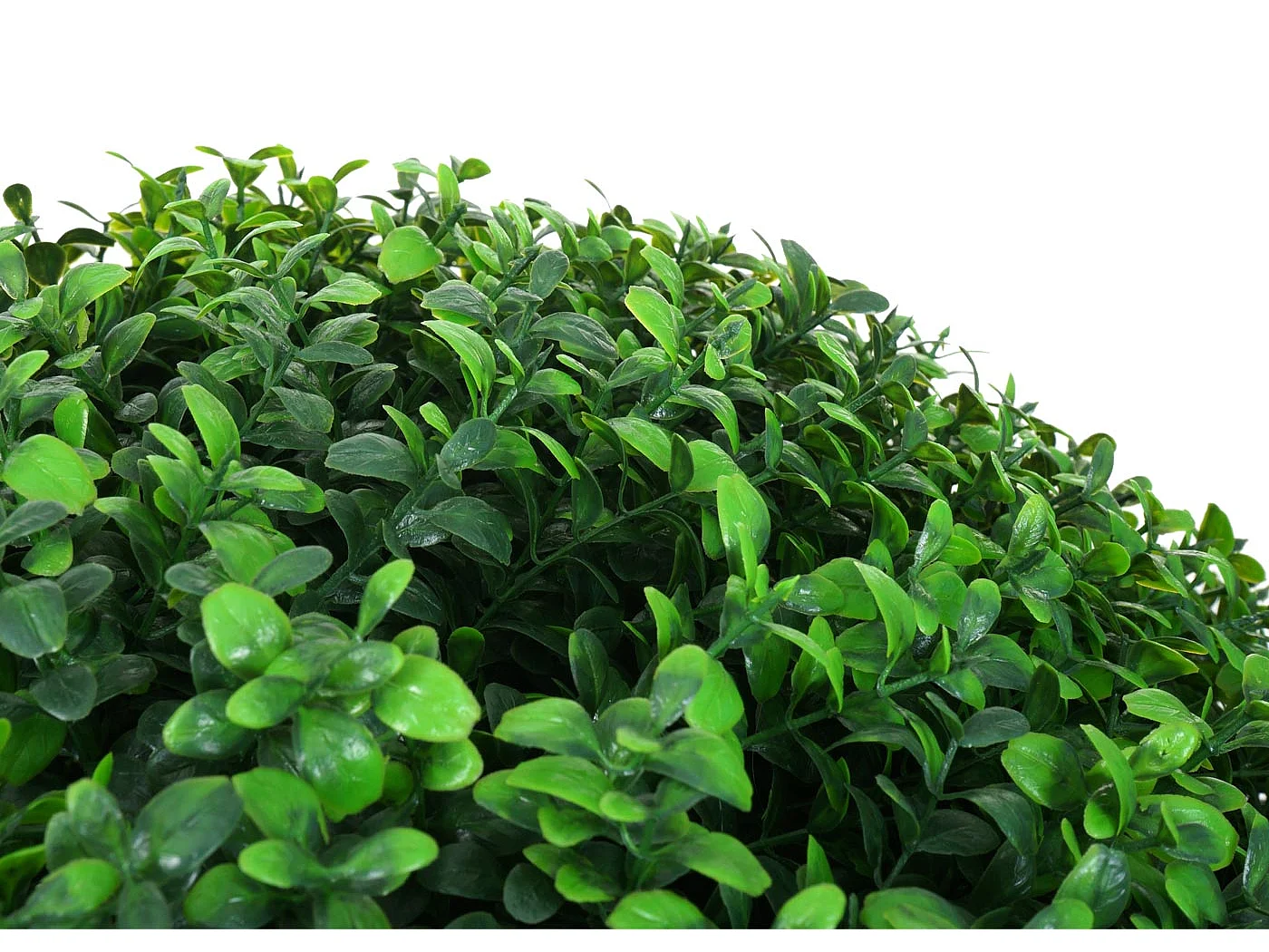 Pianta finta artificiale a cespuglio rotondo arte topiaria MCW-L77 polietilene Ø 55cm ~ verde