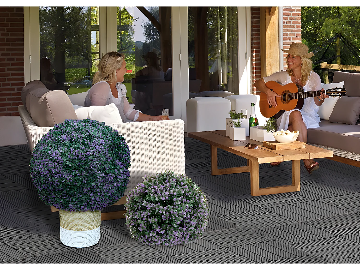 Buisson artificiel MCW-L77,  lilas