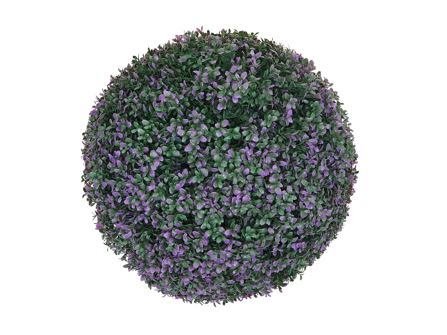 Pianta finta artificiale a cespuglio rotondo arte topiaria MCW-L77 polietilene Ø 55cm viola