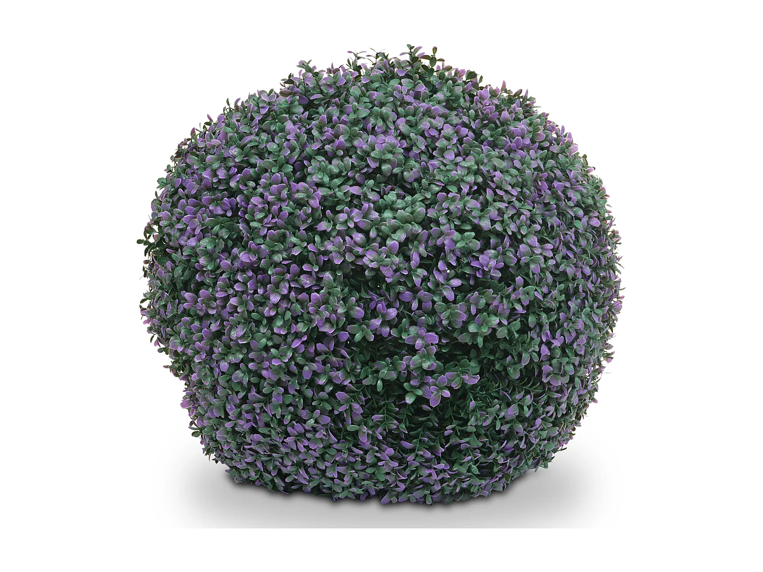 Pianta finta artificiale a cespuglio rotondo arte topiaria MCW-L77 polietilene Ø 55cm viola