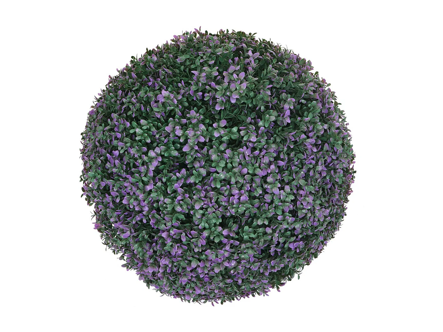 Pianta finta artificiale a cespuglio rotondo arte topiaria MCW-L77 polietilene Ø 55cm viola