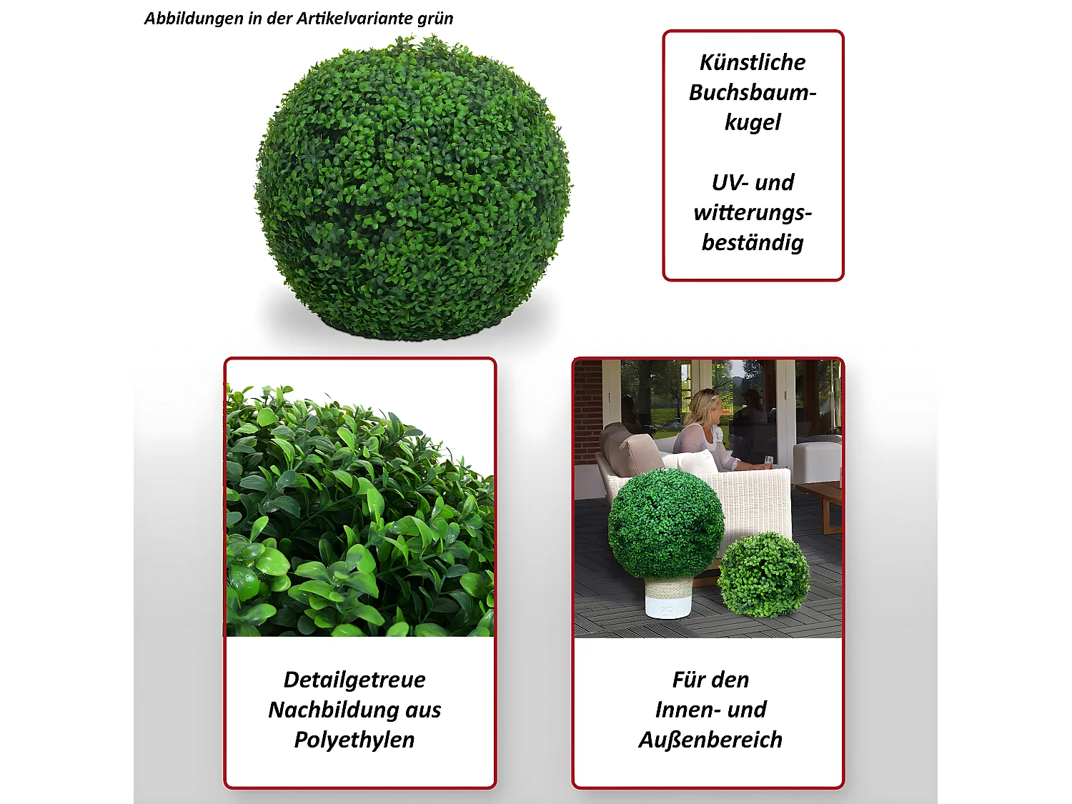 Buisson artificiel MCW-L77,  vert