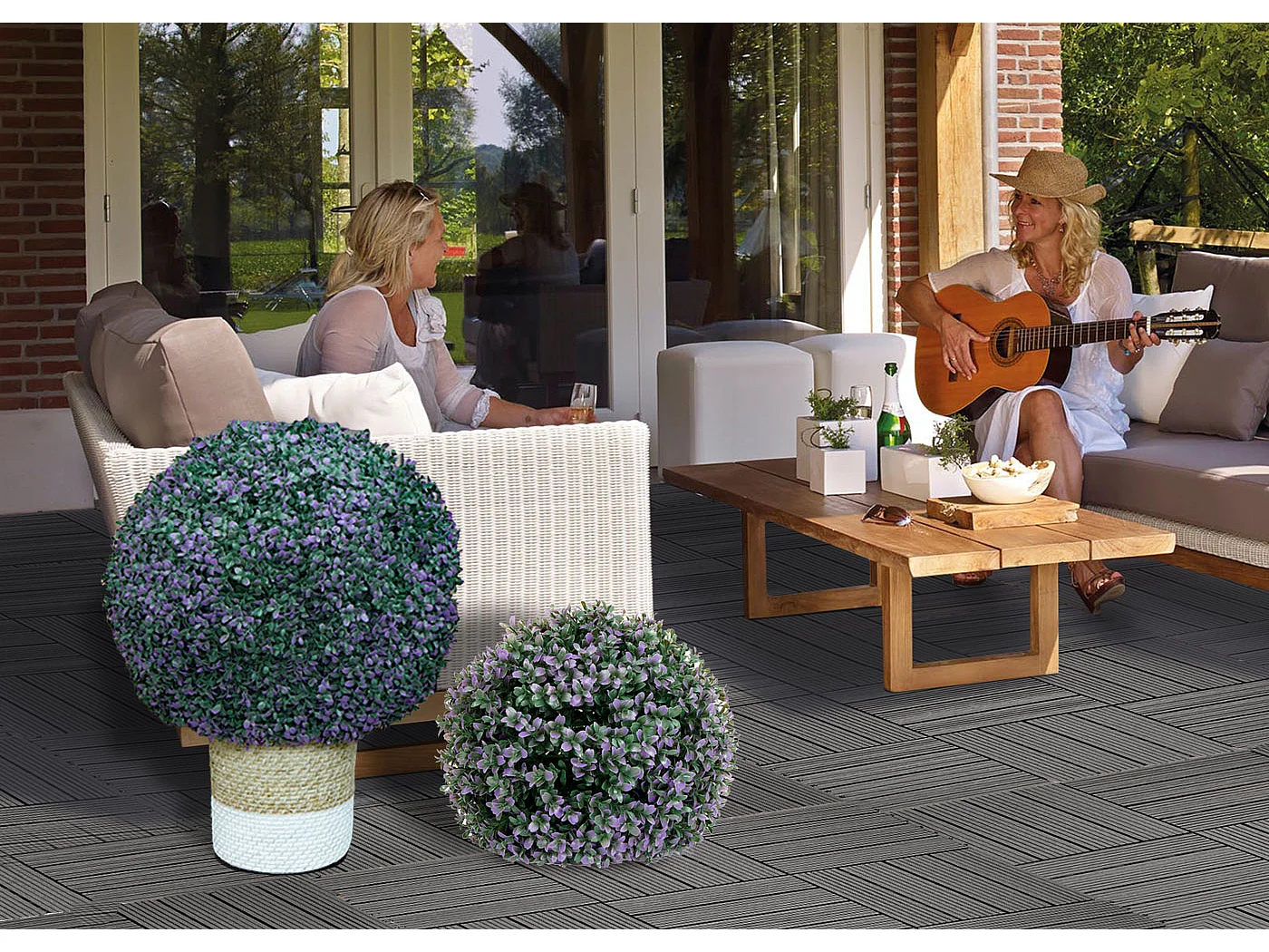 Buisson artificiel MCW-L77,  lilas