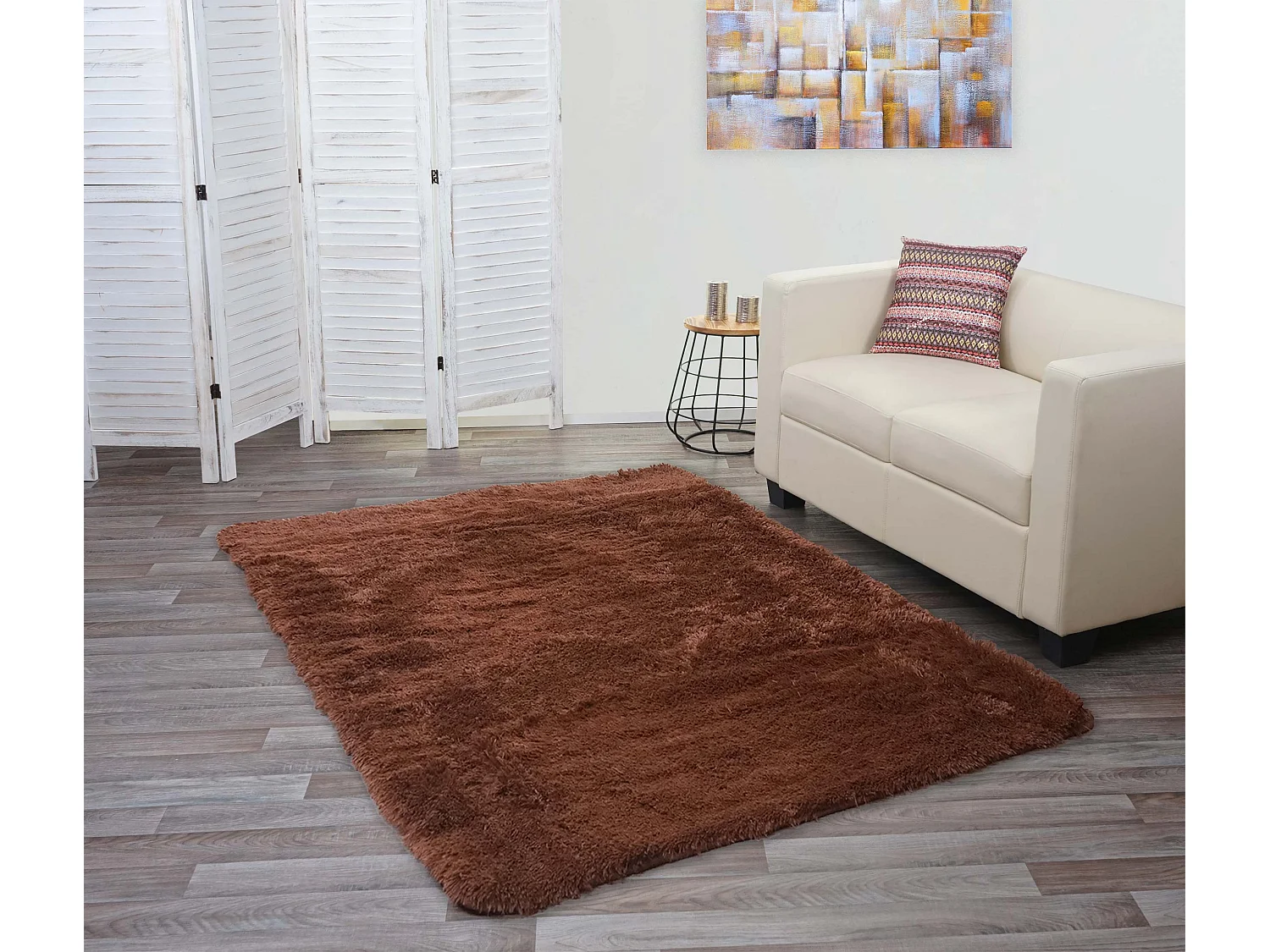 Tapis MCW-F69,  marron foncé