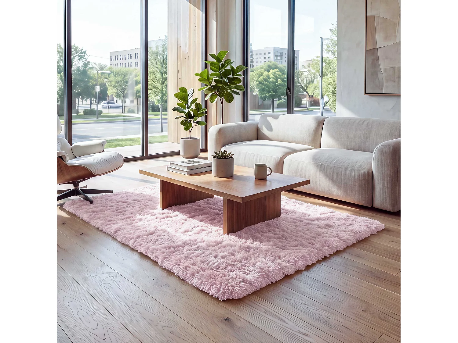 Tapis MCW-F69,  rose