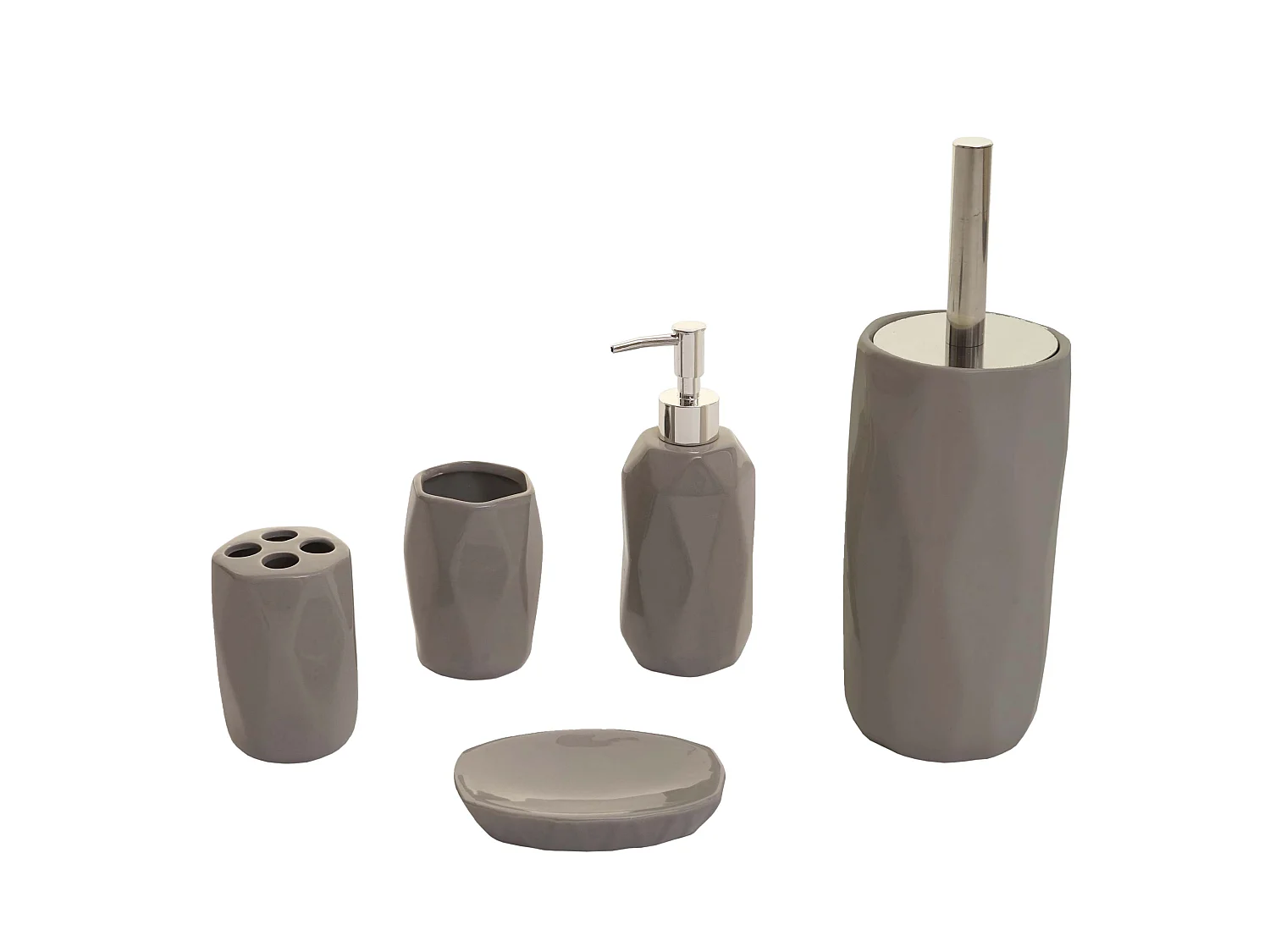 Set de bain 5 pièces MCW-H88,  gris