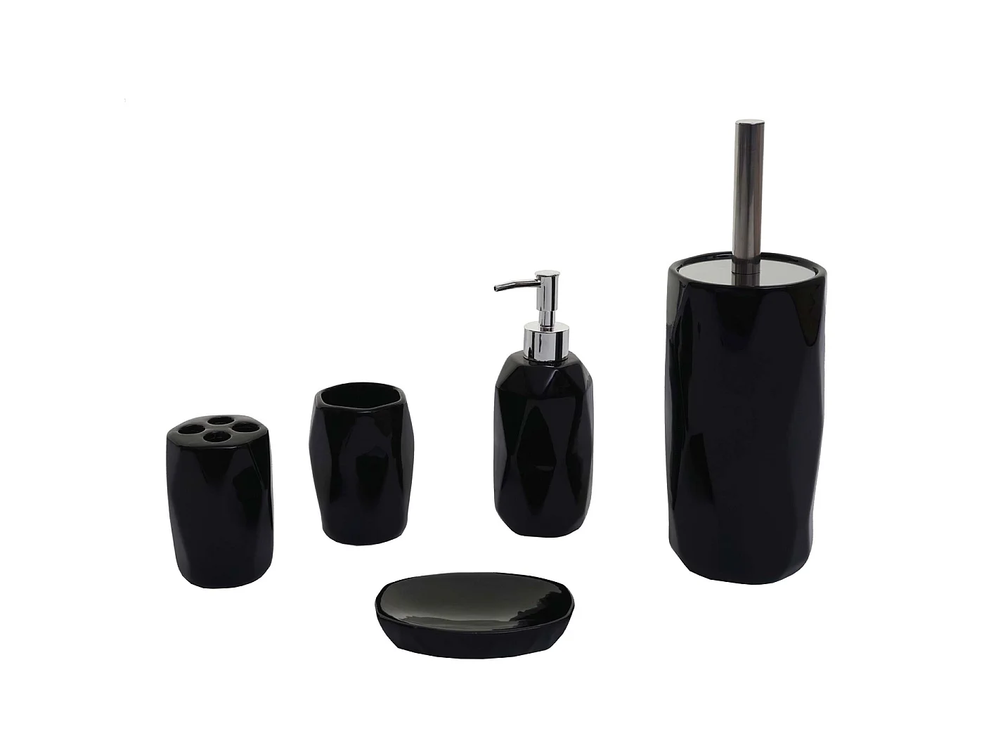 Set de bain 5 pièces MCW-H88,  noir
