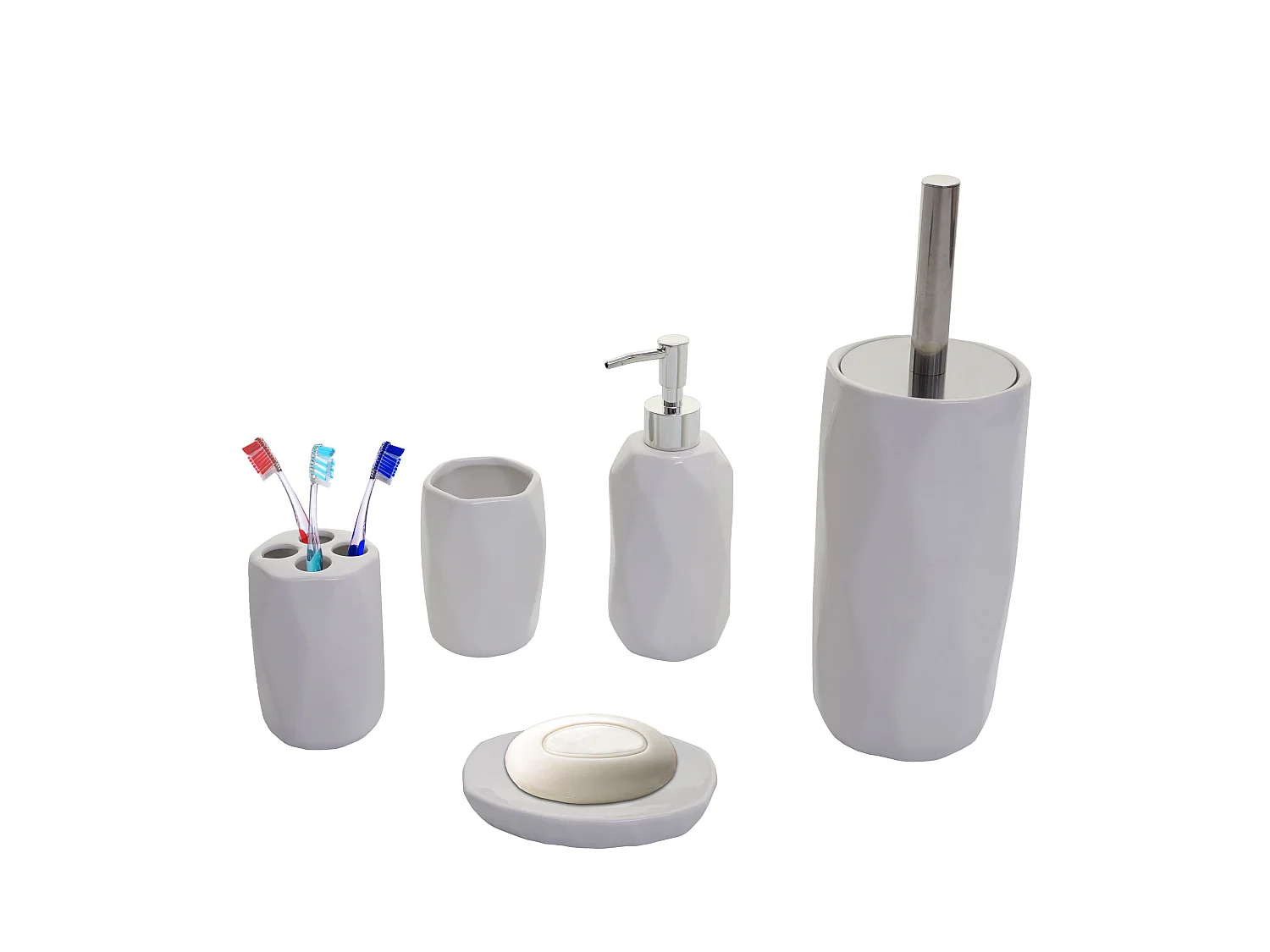 Set de bain 5 pièces MCW-H88,  blanc