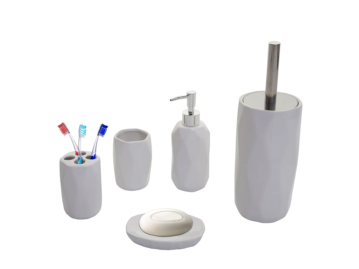 Set de bain 5 pièces MCW-H88,  blanc