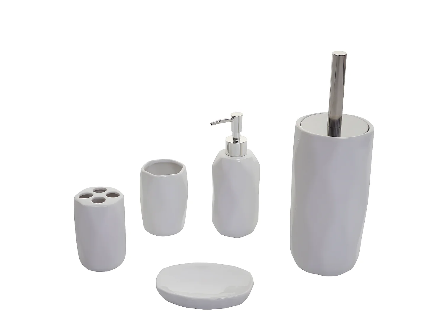 Set de bain 5 pièces MCW-H88,  blanc