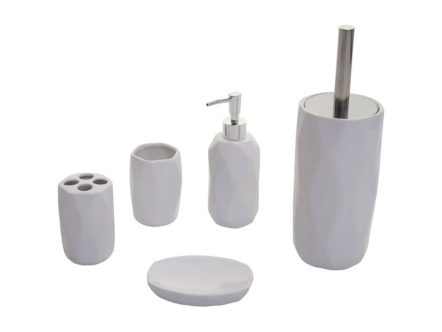 Juego de baño de 5 piezas MCW-H88,  blanco