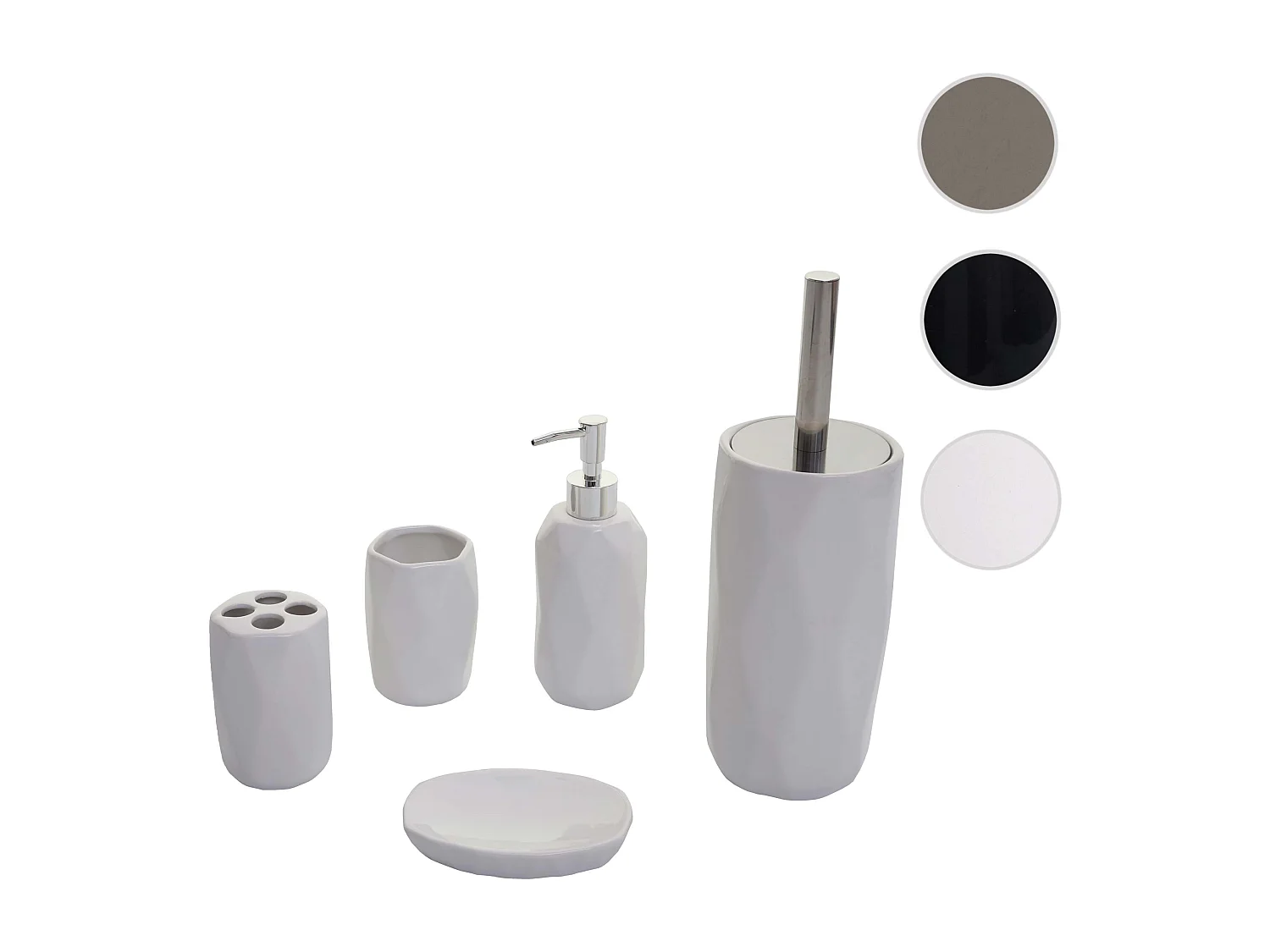 Juego de baño de 5 piezas MCW-H88,  blanco