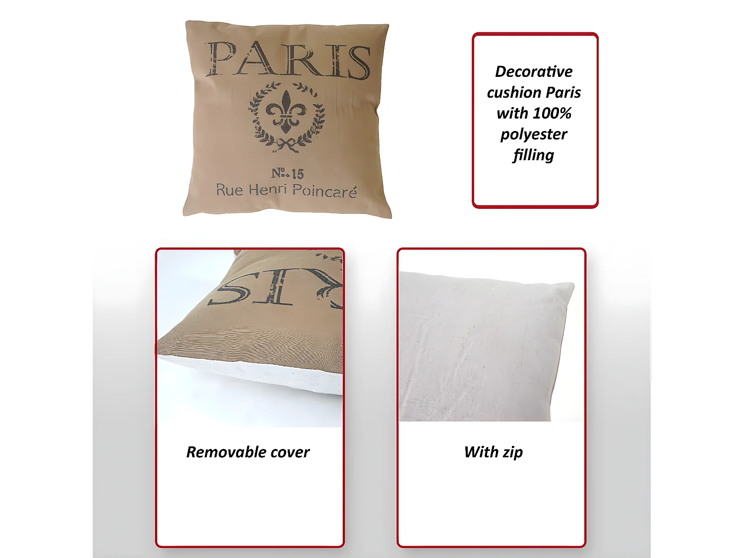 Decoratief kussen Paris