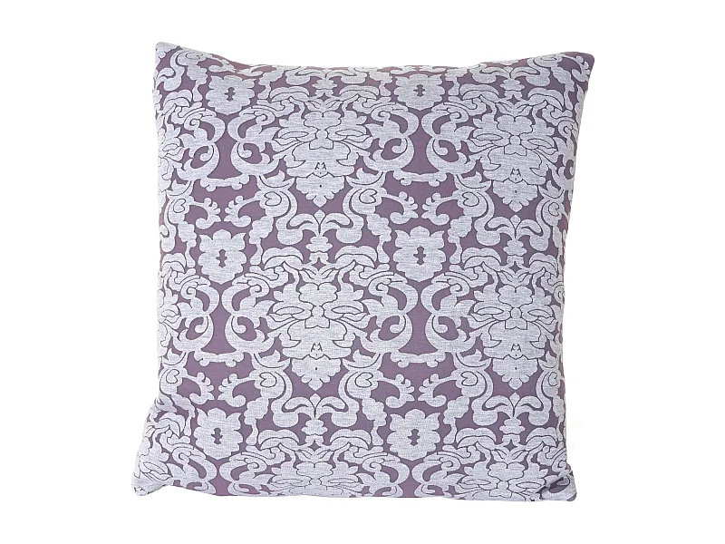Cuscino decorativo imbottito da divano Karo T773 poliestere 45x45cm viola