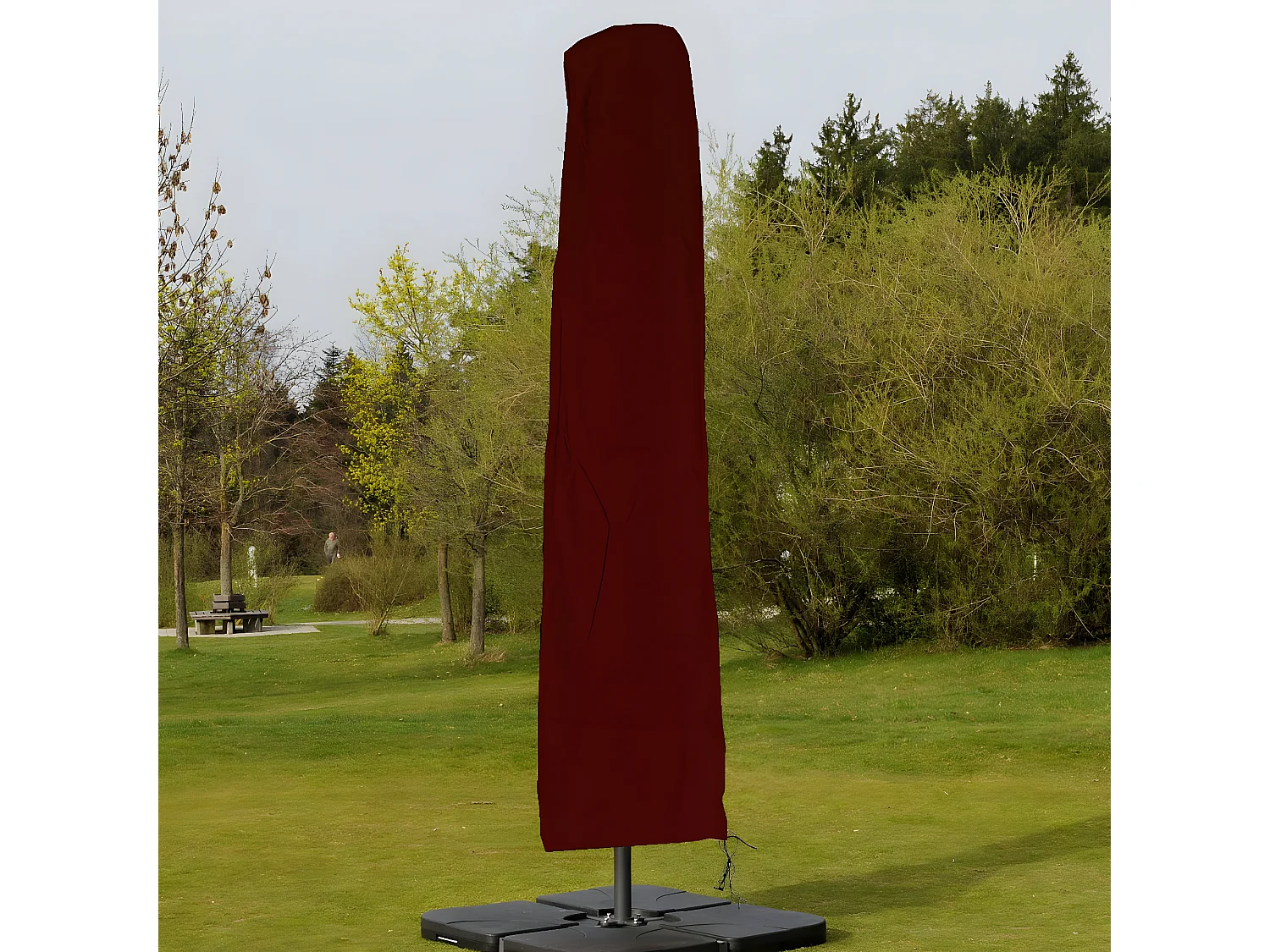 Housse de protection MCW pour parasol jusqu'à 4m,  bordeaux