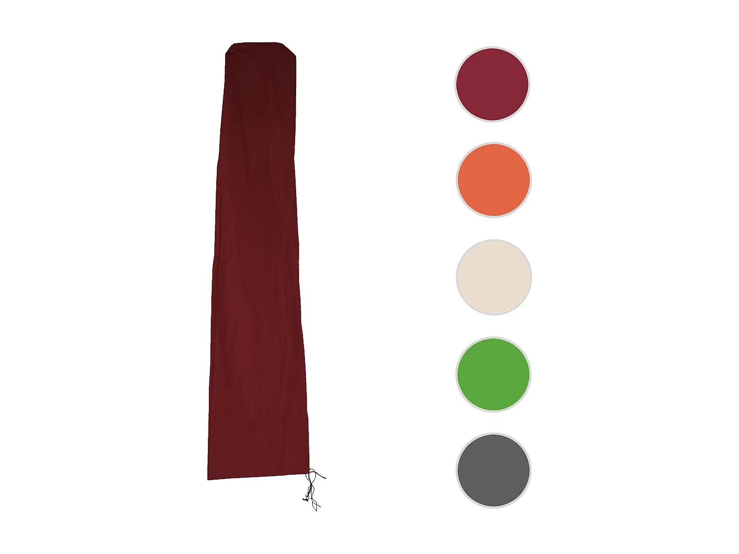 Housse de protection MCW pour parasol jusqu'à 4m,  bordeaux