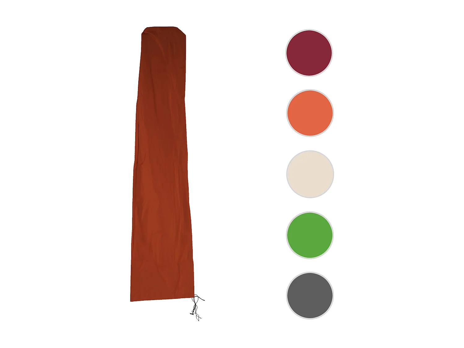 Housse de protection MCW pour parasol jusqu'à 4m,  terre cuite