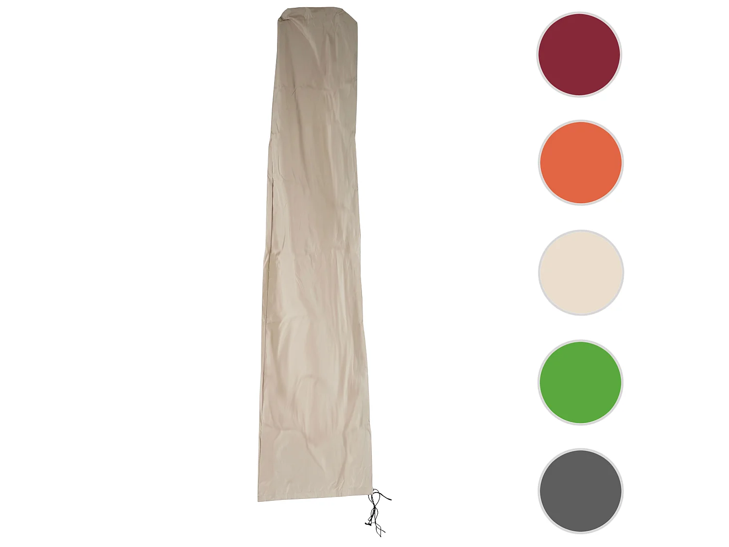 Cubierta protectora MCW para parasol voladizo de hasta 3,5 m,  crema