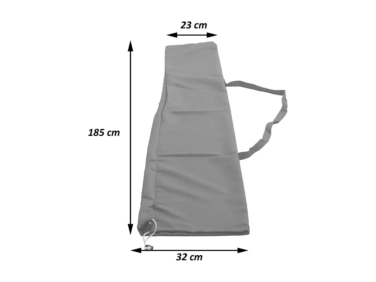 Housse de protection pour parasol Castellammare,  crème